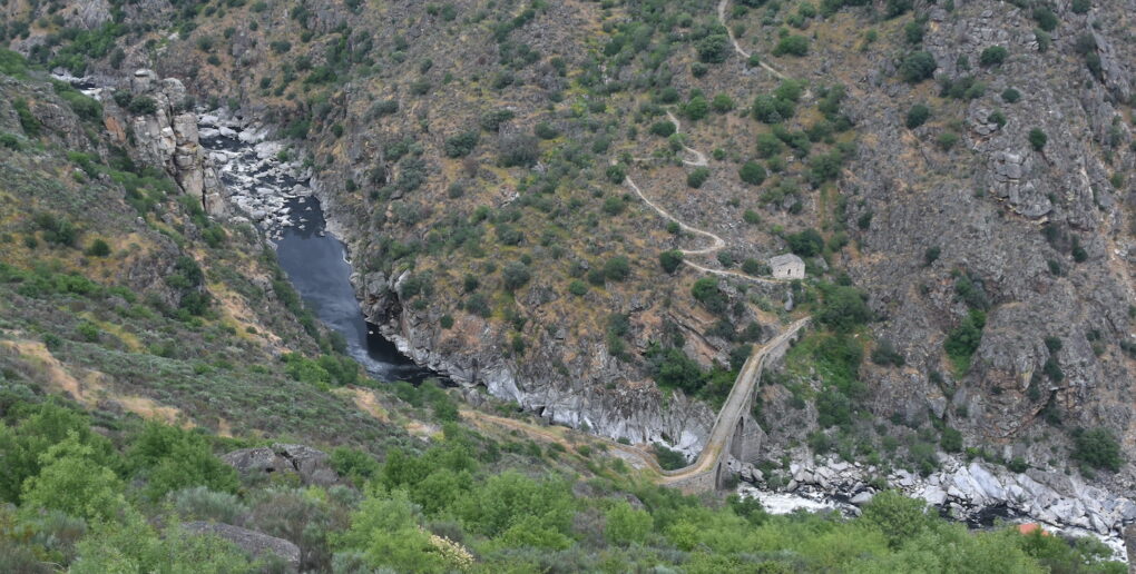 Photo looking down into Barba del Puerco gorge on the River Agueda, site of the famous 95th Rifles action