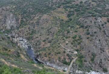 Photo looking down into Barba del Puerco gorge on the River Agueda, site of the famous 95th Rifles action